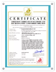 LONKIA Machinery Certificate