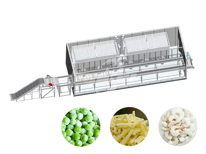 IQF Fluidized Bed Freezer